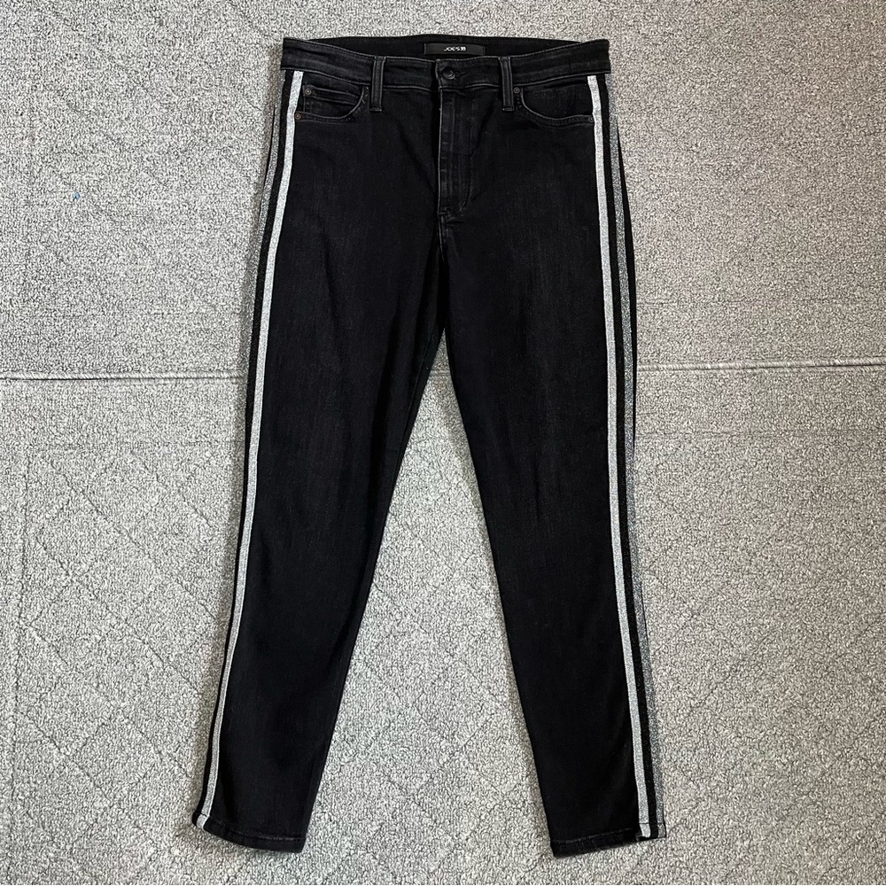 Joe's The Charlie High Rise Skinny Ankle Jeans Women's Size 30 Black Denim